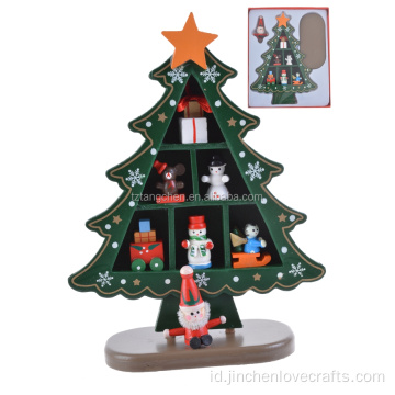 Handmade Handmade Mini Christmas Pohon Diy Kerajinan Anak -anak